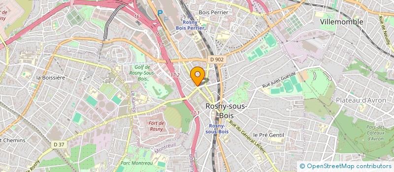 localisation de l'entreprise METALIMEX à ROSNY-SOUS-BOIS
