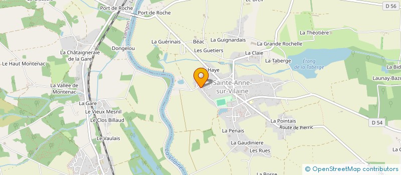 localisation de l'entreprise METALIMMO  SAINTE-ANNE-SUR-VILAINE