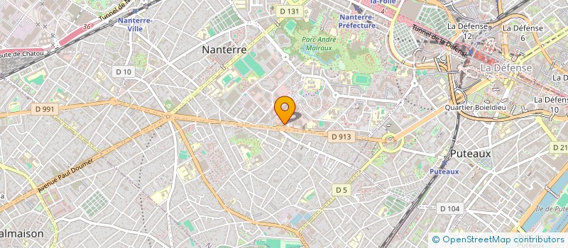 localisation de l'entreprise METALINE  NANTERRE