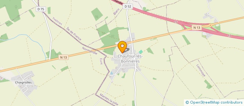 localisation de l'entreprise METALIS HABITAT à CHAUFOUR-LES-BONNIERES