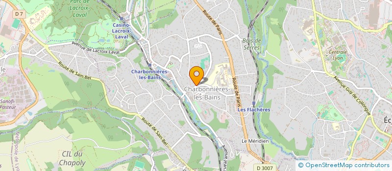 localisation de l'entreprise METALL PARTNERS IMMO  CHARBONNIERES-LES-BAINS