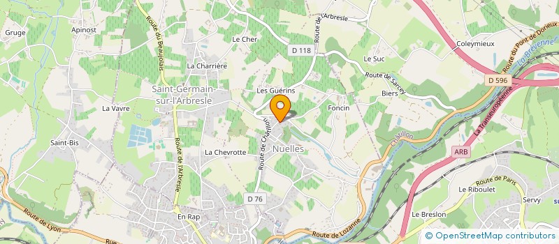 localisation de l'entreprise METALLAB  SAINT-GERMAIN-NUELLES