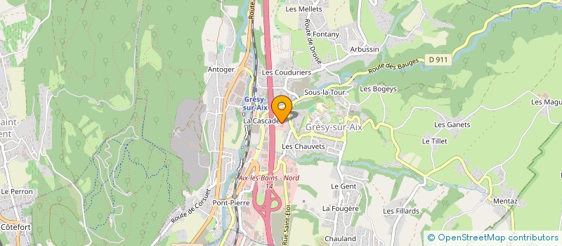 localisation de l'entreprise METALLERIE 2 SAVOIES CHARTIER  GRESY-SUR-AIX