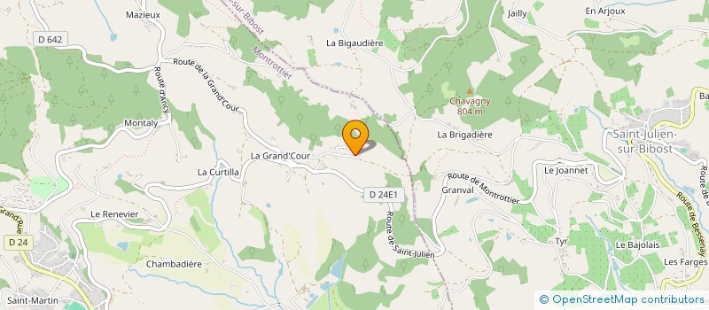 localisation de l'entreprise METALLERIE ALAIN FARJOT  MONTROTTIER