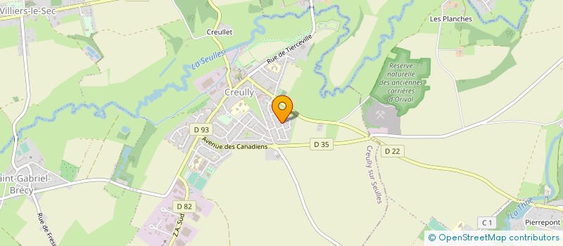 localisation de l'entreprise METALLERIE BAYEUSAINE à CREULLY SUR SEULLES