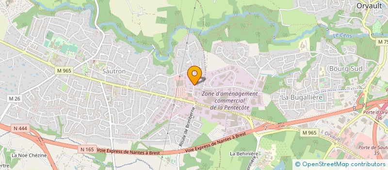 localisation de l'entreprise METALLERIE BEZIER à SAUTRON