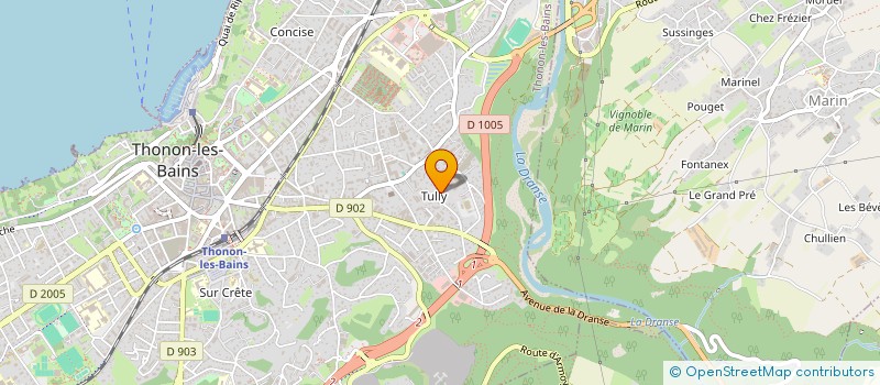 localisation de l'entreprise METALLERIE BOCHATON  THONON-LES-BAINS