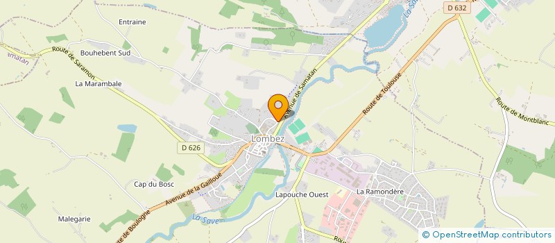 localisation de l'entreprise METALLERIE BOUCHARD à LOMBEZ
