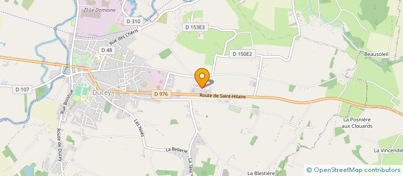 localisation de l'entreprise METALLERIE BRAULT à DUCEY-LES CHERIS