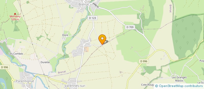 localisation de l'entreprise METALLERIE BRENATOISE  BRENAT