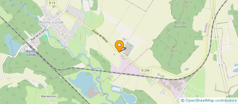 localisation de l'entreprise METALLERIE CATIV  ROCHY-CONDE