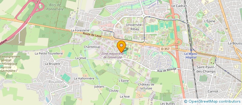 localisation de l'entreprise METALLERIE CENOMANE à LE MANS