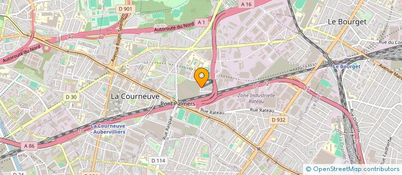 localisation de l'entreprise METALLERIE CHAUDRONNERIE VENTE à LA COURNEUVE