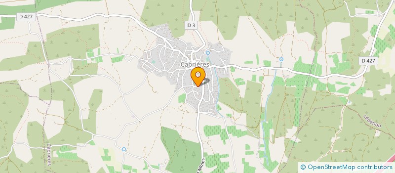 localisation de l'entreprise METALLERIE CORTES ET FILS  CABRIERES