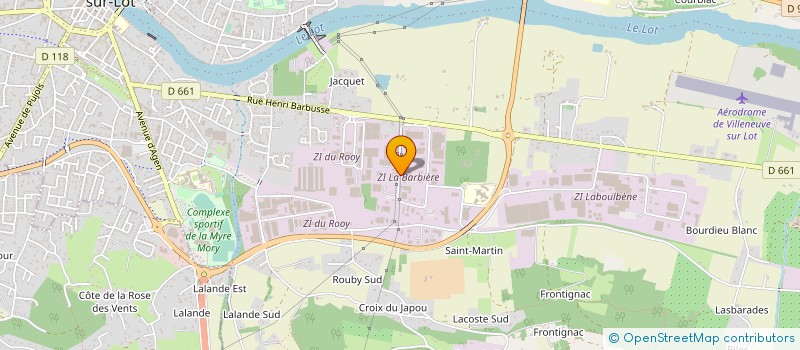 localisation de l'entreprise METALLERIE COULON BETTOLI à VILLENEUVE-SUR-LOT