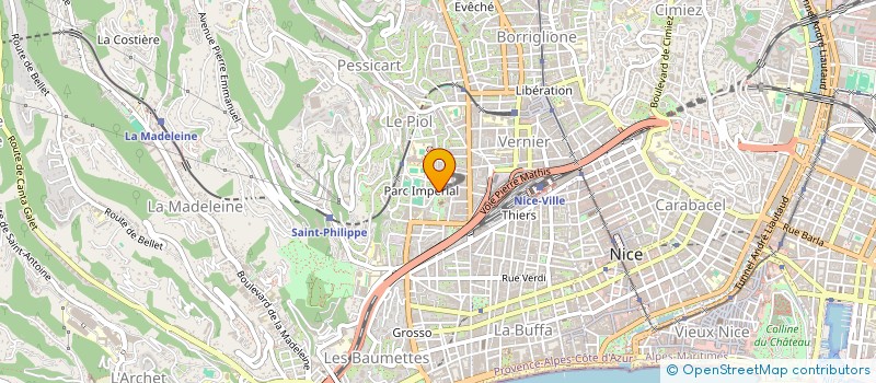 localisation de l'entreprise METALLERIE D'ART ET DU BATIMENT à NICE