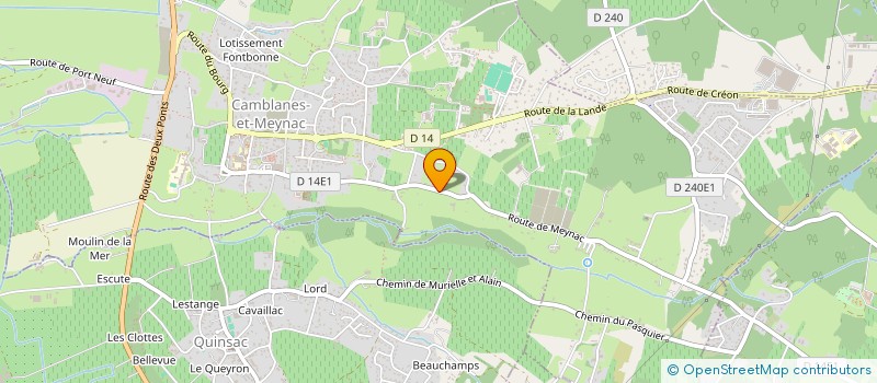 localisation de l'entreprise METALLERIE DE L'ENTRE DEUX MERS à CAMBLANES-ET-MEYNAC