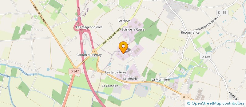 localisation de l'entreprise METALLERIE DE LA LOIRE à ALLONNES