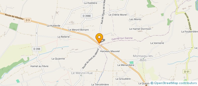 localisation de l'entreprise METALLERIE DE LA SIENNE  GAVRAY-SUR-SIENNE