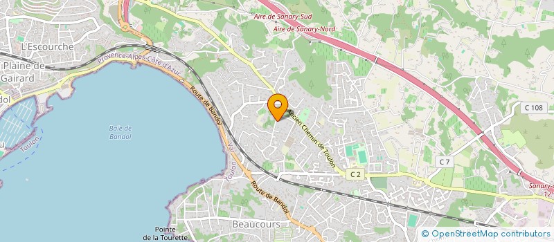 localisation de l'entreprise METALLERIE DE PEPIOLE  SANARY SUR MER