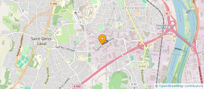 localisation de l'entreprise METALLERIE DE SAINT GENIS M.S.G.  SAINT-GENIS-LAVAL