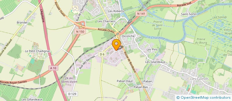 localisation de l'entreprise METALLERIE DE SAINTONGE  SAINTES