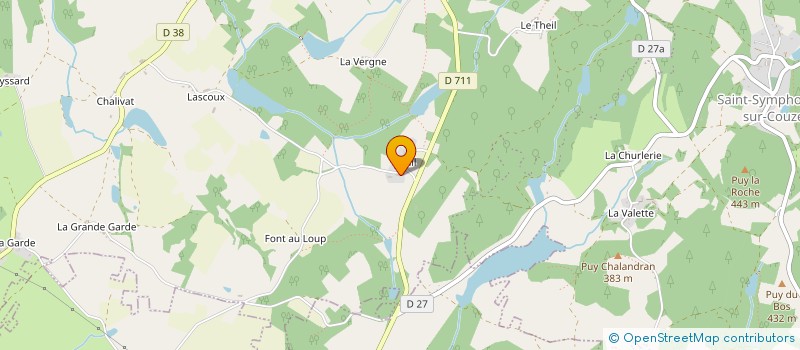 localisation de l'entreprise METALLERIE DE SEUIL à SAINT-PARDOUX-LE-LAC