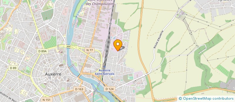 localisation de l'entreprise METALLERIE DES MIGNOTTES à AUXERRE