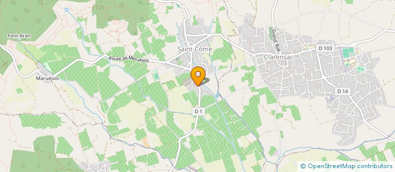 localisation de l'entreprise METALLERIE DESIGN CREATION  SAINT-COME-ET-MARUEJOLS