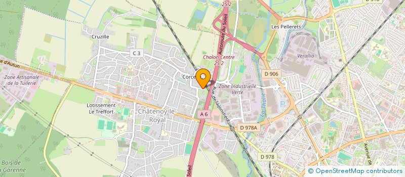 localisation de l'entreprise METALLERIE DG  CHALON-SUR-SAONE