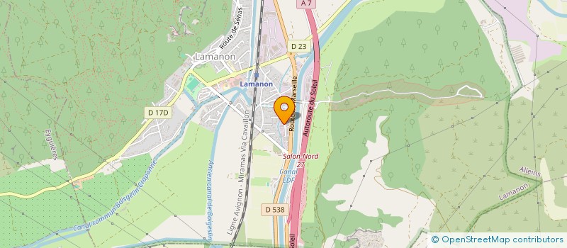 localisation de l'entreprise METALLERIE DU BATIMENT  LAMANON