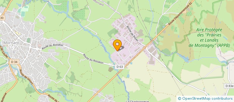 localisation de l'entreprise METALLERIE DUPIN DAVID  MORNANT