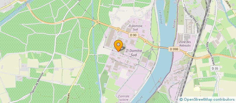 localisation de l'entreprise METALLERIE FERRI  BEAUCAIRE