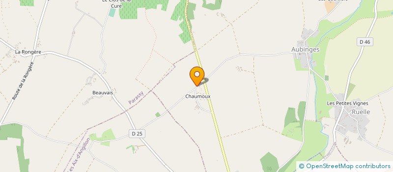 localisation de l'entreprise METALLERIE FERRONNERIE DU BERRY  AUBINGES