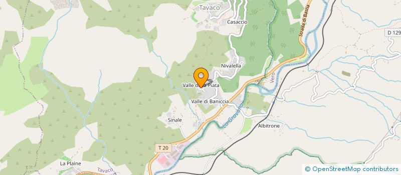 localisation de l'entreprise METALLERIE FERRONNERIE GRAVONA à TAVACO