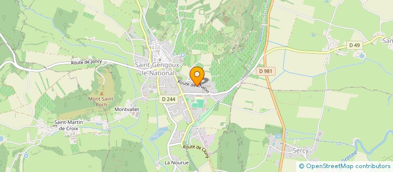 localisation de l'entreprise METALLERIE FORGE PERRAUT  CORMATIN