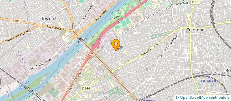 localisation de l'entreprise METALLERIE GENERALE DU BATIMENT à COLOMBES