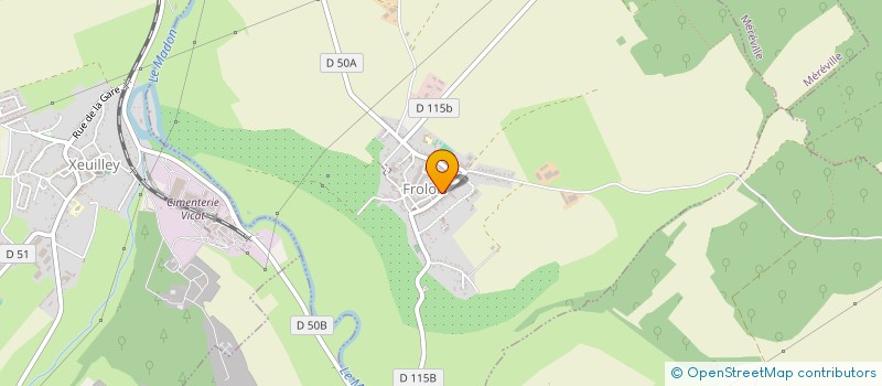 localisation de l'entreprise METALLERIE GODFROY à FROLOIS