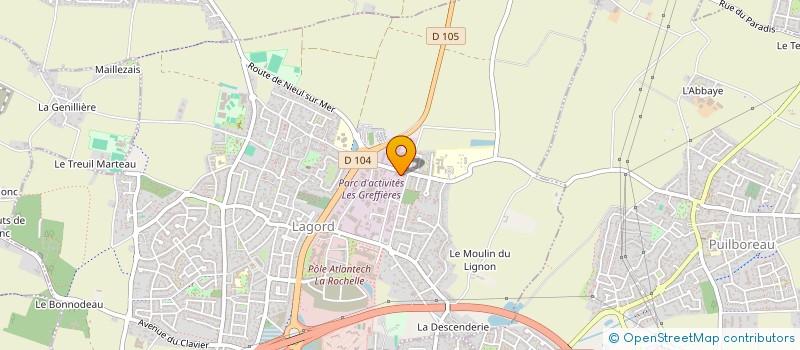 localisation de l'entreprise METALLERIE GONCALVES à LAGORD