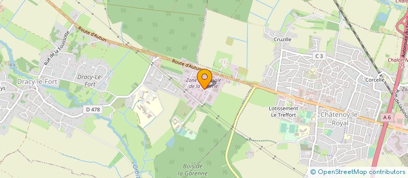 localisation de l'entreprise METALLERIE GRILLOT à DRACY-LE-FORT