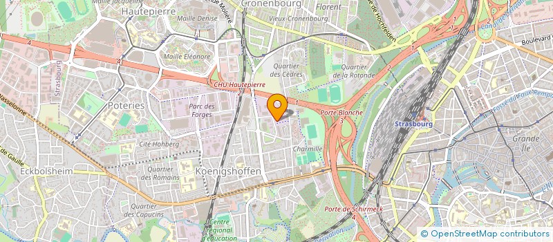 localisation de l'entreprise METALLERIE HANSSEN à STRASBOURG
