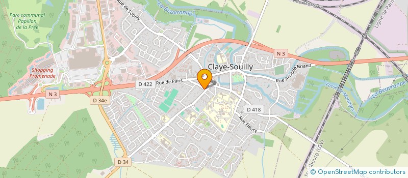 localisation de l'entreprise METALLERIE HEXAGONALE  VILLEROY