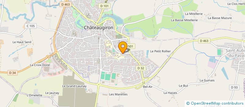 localisation de l'entreprise METALLERIE INDUSTRIE BATIMENT ENTRETIEN à CHATEAUGIRON