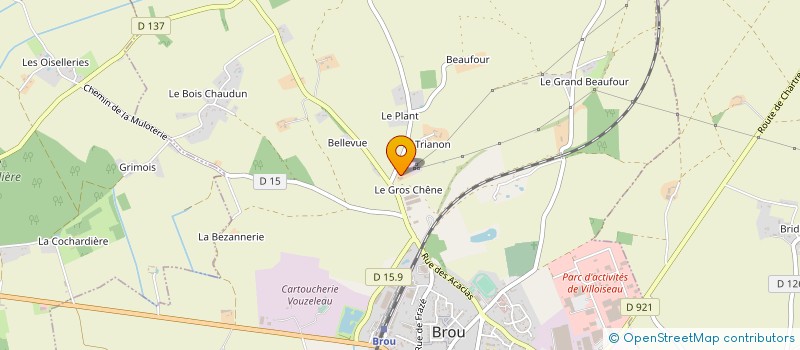 localisation de l'entreprise METALLERIE JMCOURTOIS à BROU