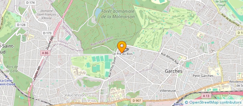 localisation de l'entreprise METALLERIE LACROSSE  VAUCRESSON