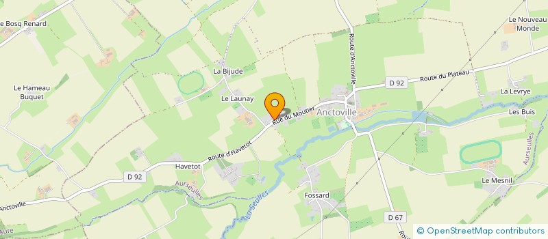 localisation de l'entreprise METALLERIE MENARD à AURSEULLES