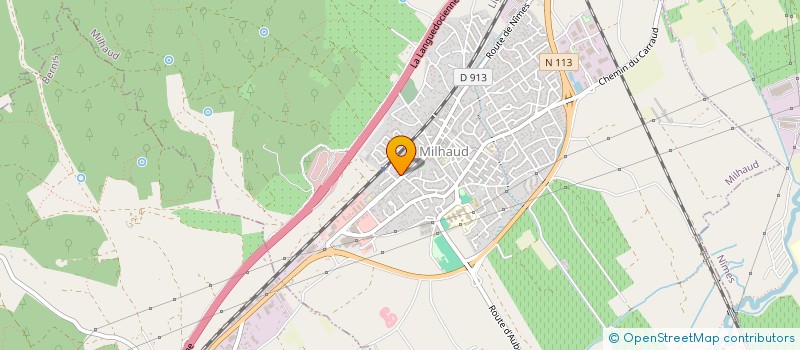 localisation de l'entreprise METALLERIE MICHELUCCI  MILHAUD