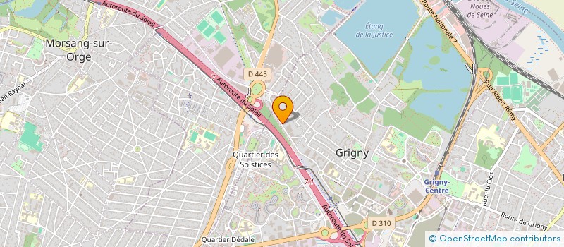 localisation de l'entreprise METALLERIE MODERNE  GRIGNY