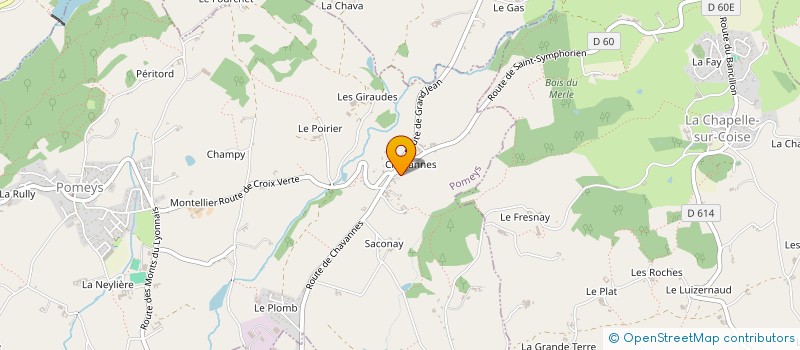 localisation de l'entreprise METALLERIE MONTS STEEL  POMEYS