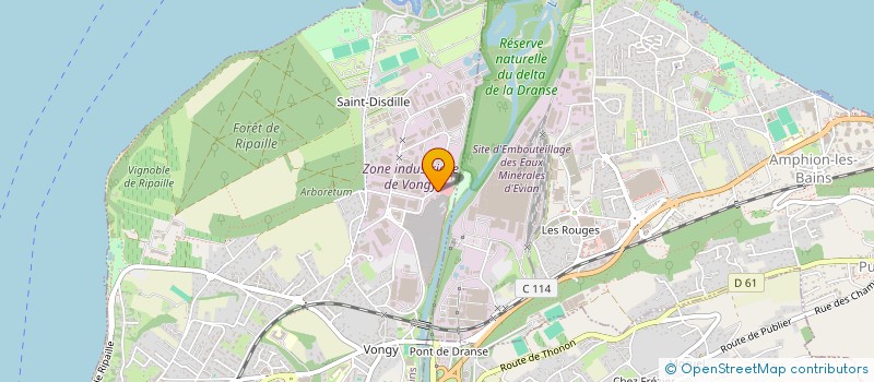 localisation de l'entreprise METALLERIE MTF  ALLINGES